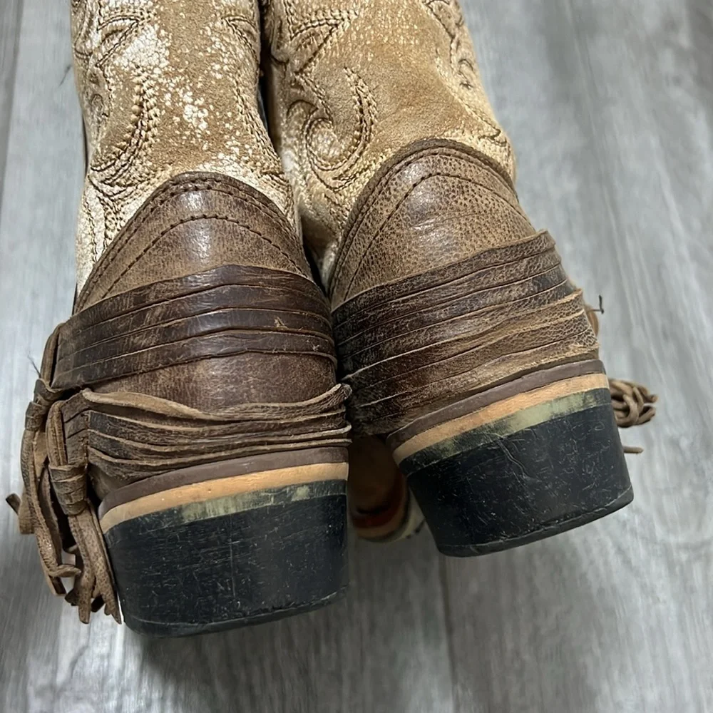 Dan Post Kids Boots in Brown and Cream